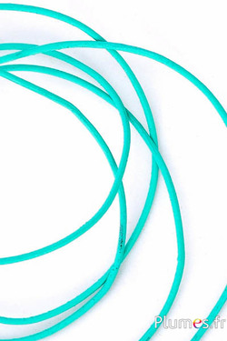 Leren veter - dikte 1.2 mm - mint